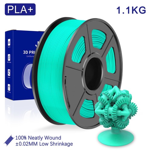 JAYO 1.1KG PLA+ Mint Green 3D Printer Filament 1.75mm No Clog Better Adhesion