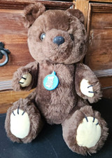 18" TEDDY BEAR, STUFFED ANIMAL, JOINTED PLUSH. 1981 DAKIN SAN FRANCISCO / KOREA