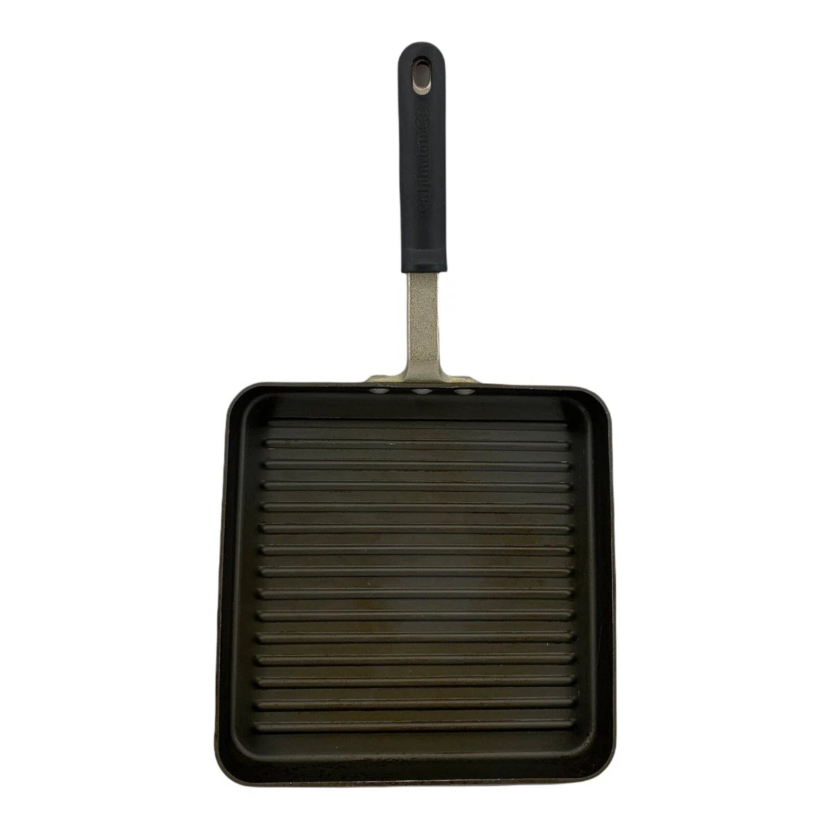 Calphalon Griddle Ribbed Frying Pan Nonstick 11 Square Hard-Anodized Grill