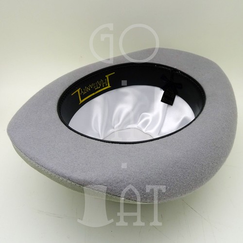 CLASSIC Wool Felt Kids Child Dura Lined Bowler Derby Top Hat | 52cm | Black Gray - Picture 17 of 26