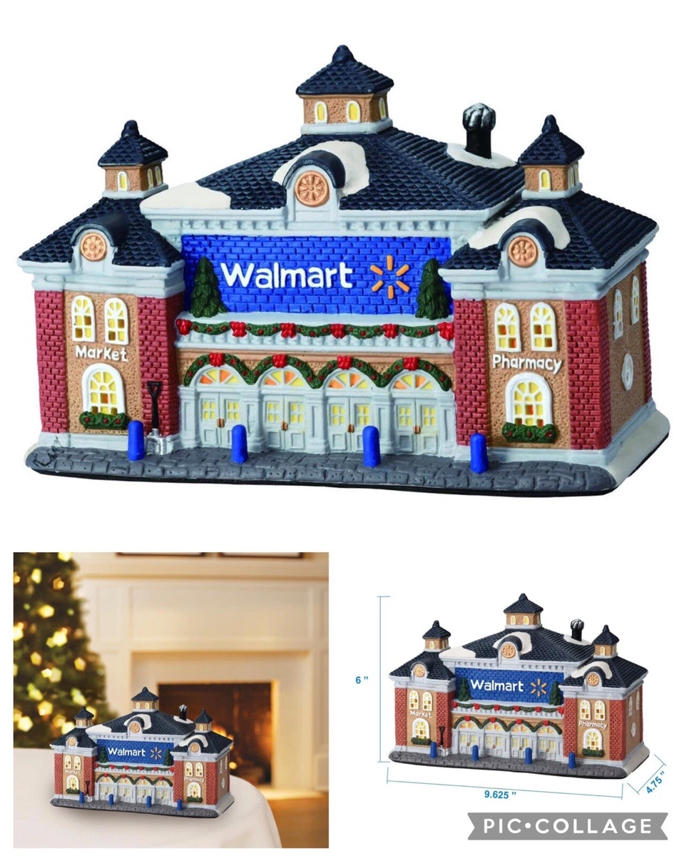 Holiday Time Christmas Village WalMart Store Authentic eBay