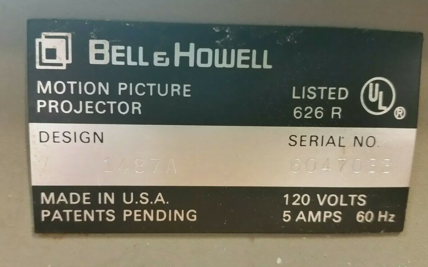 Projecteur De Film Vintage Bell & Howell Super 8, Modèle 1487A, Chargement Auto, Excellent état