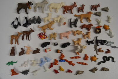 Playmobil Tiere Ziege Pinguin Hund Katze Reh Schwein Eule Zoo Tierpark Set 34