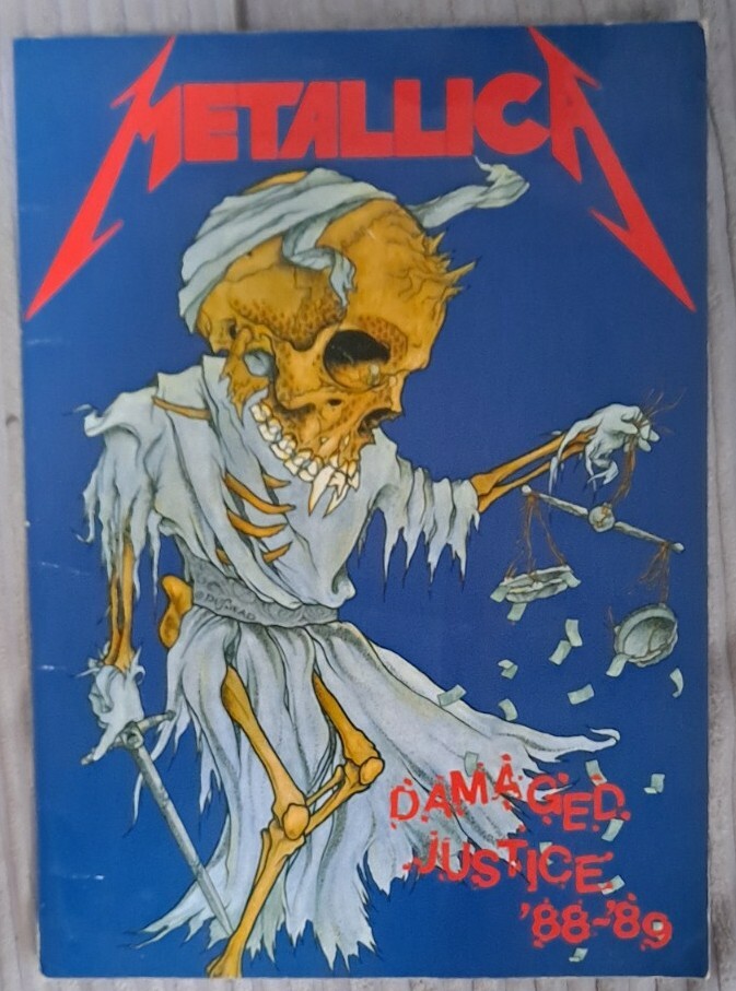 LLICA DAMAGED JUSTICE TOUR パンフレット Metallica Original VINTAGE 1988 Damaged JUSTICE Tour