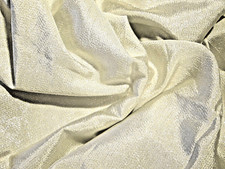 4 1/2 Yards White with Silver Sparkle Lame Fabric