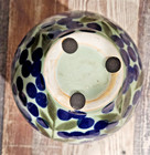 Vintage Japanese Glazed Ceramic Vase with Blueberry & Leaf Design — photo 7