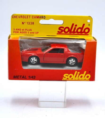Miniature SOLIDO CHEVROLET CAMARO Noir 1/43 - Année 1976 - Occasion En Très Bon état