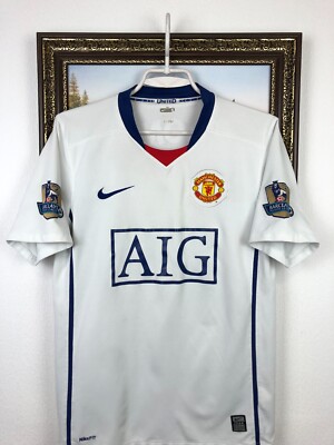Manchester United Away football shirt 2008 Soccer #10 Rooney Nike