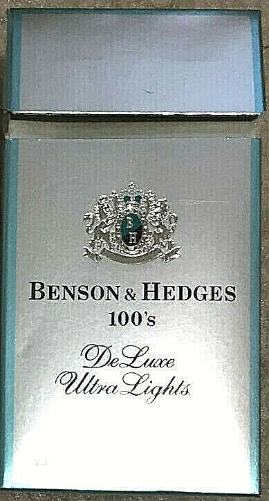 Benson & Hedges - Vintage Cigarette Collection - USA 🇺🇸 - 80s - Empty Pack. Available Now for 9.25