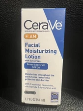 CeraVe AM Facial Moisturizing Lotion Oil free 1.7 FL Oz 04/2026++