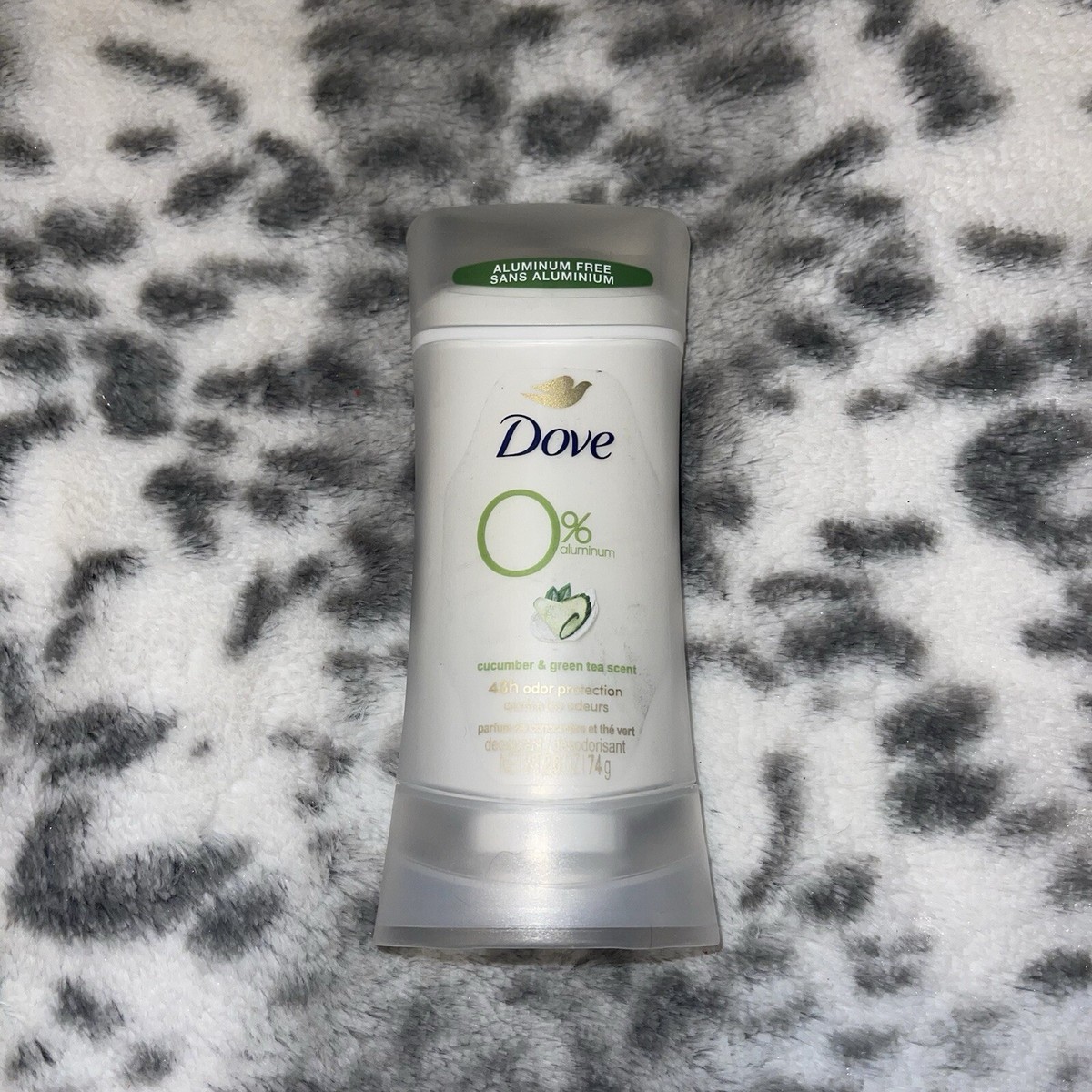 Dove 0% Aluminium Deodorant Stick - Gurke & Grüner Tee, 74 Ml, Schonend Zur Haut