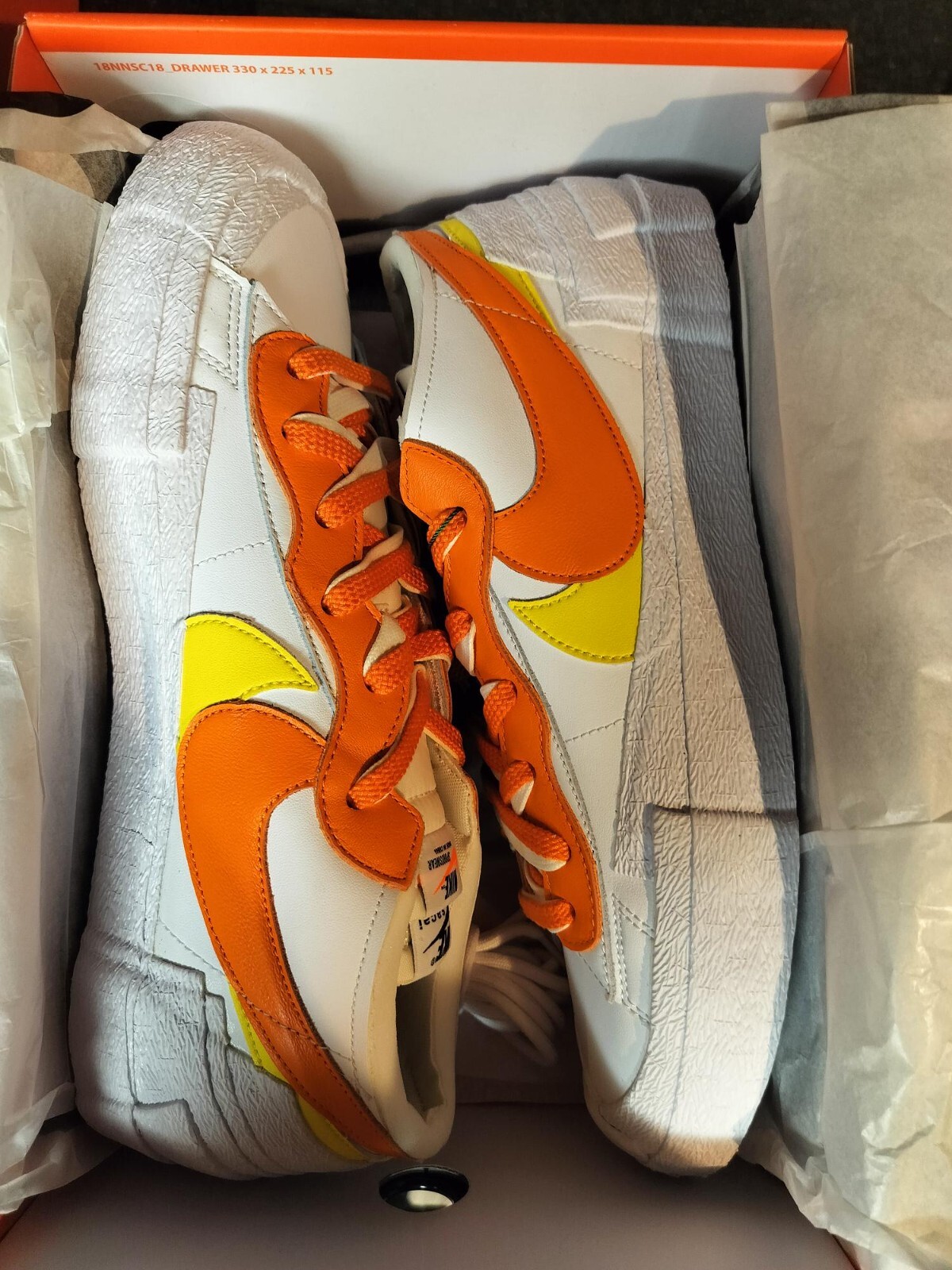 SACAI X NIKE Taglia 12 Nike sacai x Blazer Basso Magma Arancione