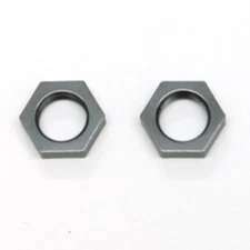 NEW STRC CNC Machined Alum.17mm Hex adapter lock-nut (1 pair) Gun Metal