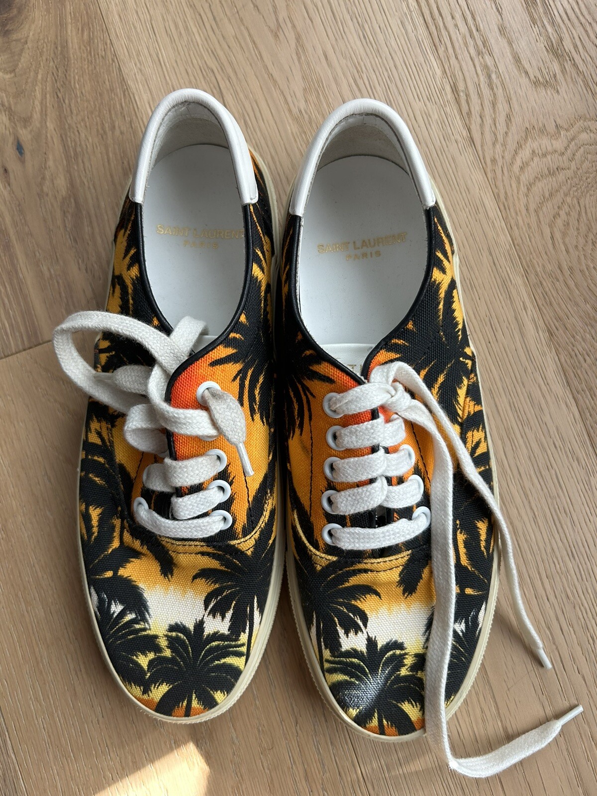 Scarpe da sneakers basse da uomo palma da spiaggia Saint Laurent Paris taglia 38