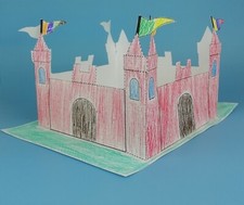 Activities for children, 3D castle model, build your first castle