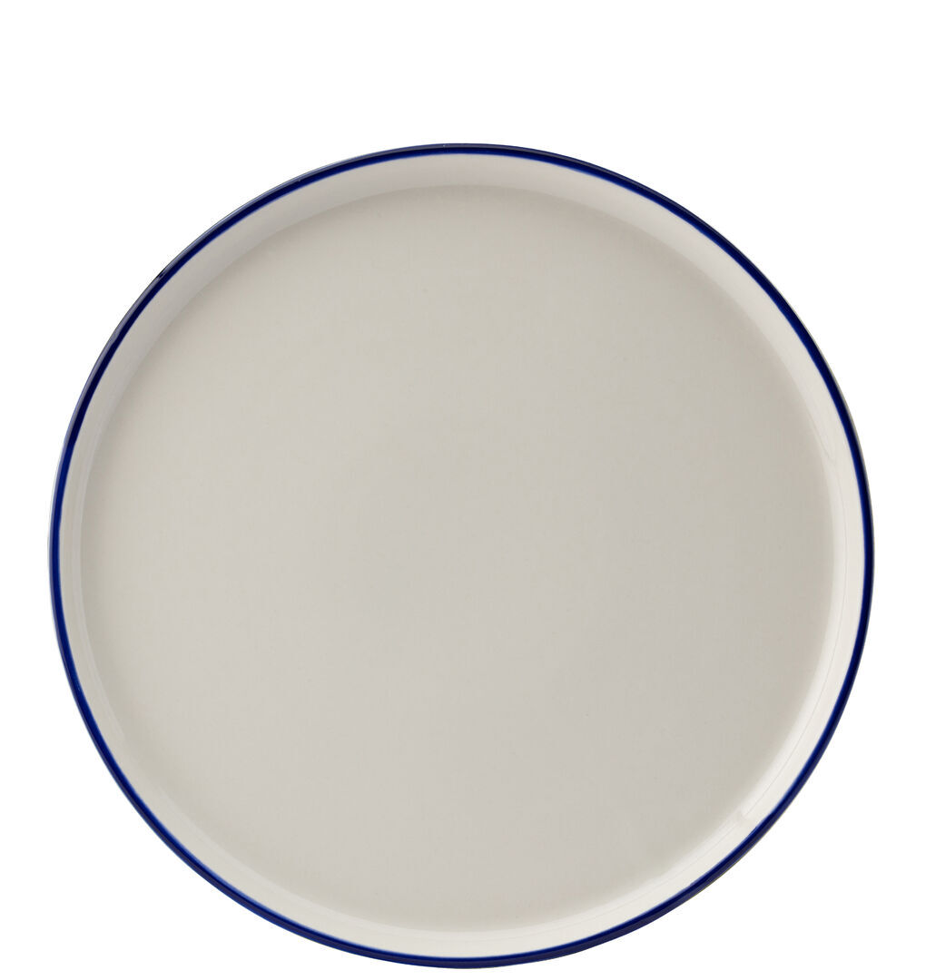 Homestead Vitrified Porcelain Round Royal Walled Plate 12"" (30Cm) Pack Of 6