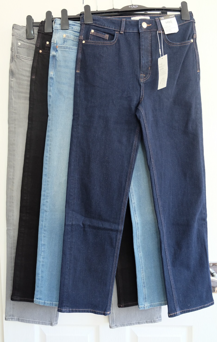 EX M&S THE SIENNA High Waisted STRAIGHT MAGIC SHAPING Jeans_ Various