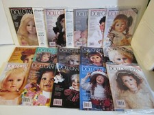 Vintage lot 17 Doll Crafter Magazine 1994-1997 w/Poissot Patterns inside 1990s
