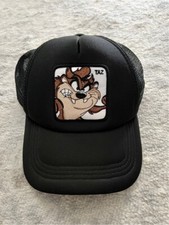 Taz Looney Tunes Trucker Hat Foam, Mesh Black Snap Back New Tasmanian Devil
