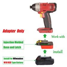 1x Adapter for CHICAGO ELECTRIC 18V Tool To Use for Milwaukee M18 Li-lon Battery