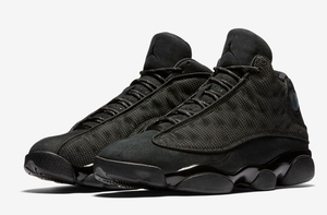 all black jordan retro 13