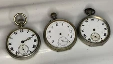 Antique/vintage Pocket Watches  - military - x3  - project/spare/repairs