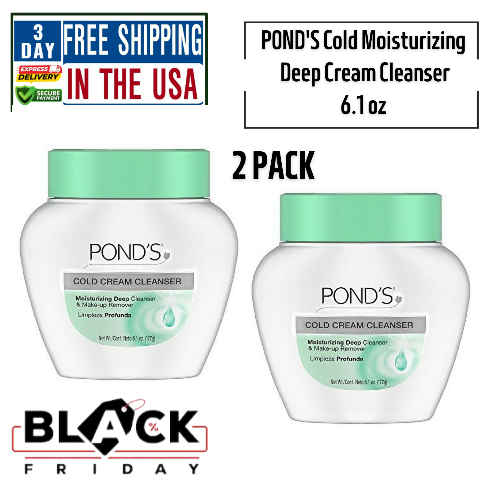 Gentle Makeup Remover & Moisturizer Combo for Soft Glowing Skin 6.1oz-image