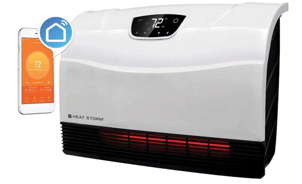 Electric Space Heater Wall Mounted Infrared WIFI Home Digital Thermostat 1500W