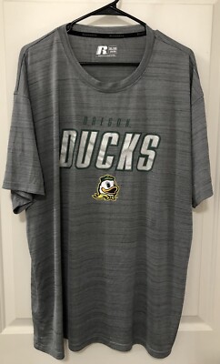 Russell Oregon Ducks T-Shirt Men s 3XL (54/56)Polyester Short Sleeve Lightweight