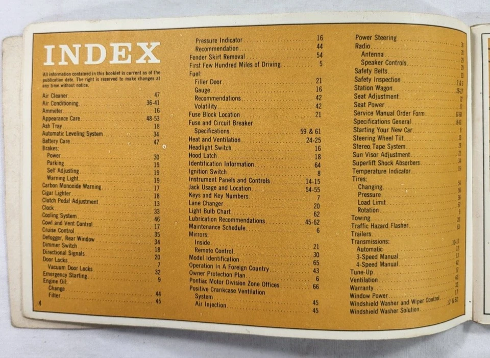 1967 Pontiac владельцев ручной Tempest LeMans GTO Grand Prix Catalina - Изображение 3 из 4