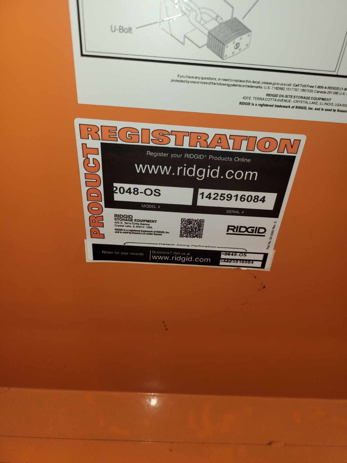 RIDGID 2048OS JOB BOX ON CASTERS eBay