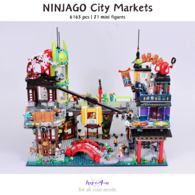 Bausteine - NINJAGO City Markets | 6163 Teile + 21 Figuren (71799) ABS Bausatz