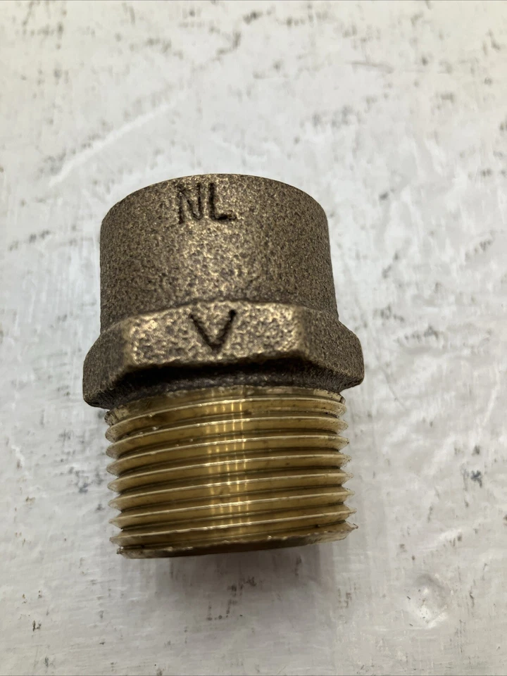 Lot Of 10 1” Cast Brass Male Reducer NPT X Sweat Solder - Image 2 of 4