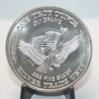 #0103 1 OUNCE .999 SILVER ROUND EAGLE/FLAG 1981 TRADE UNIT