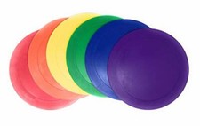 Sports Poly Spot Marker for Activities, 9" Round Multicolored Set of 6