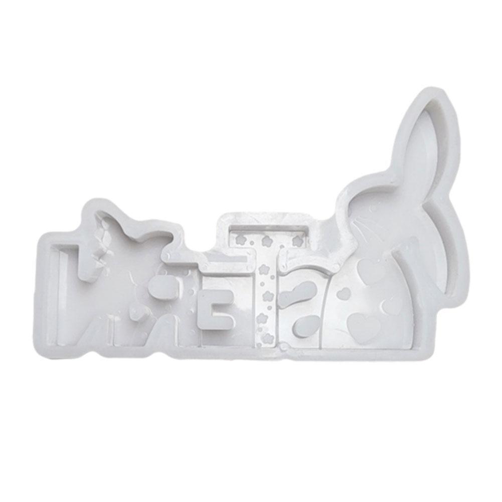 Easter Bunny Rabbit Resin Mould Egg Chocolate Candy Cake Baking Candle Mol H7K2