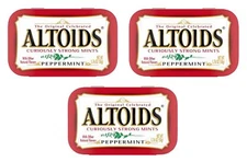 ALTOIDS Curiously Strong Breath Mints, Individual Packs, 1.76-Ounce Tins -