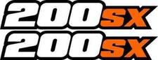200SX Swingarm Airbox Number Plate Decals Stickers 200 SX 2 4 stroke