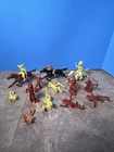 MARX VINTAGE Lot OF 13 FORT DEARBORN PLAYSET 45mm Indians 1950's Horses