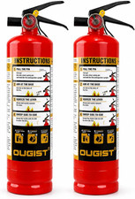 Home Fire Extinguisher, 2.5 Lb ABC Dry Chemical 1-A:10-B:C, 2 Pack