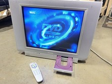 Working 2003 Philips CRT Tv / DVD Player Model 20DV693R01 with Remote Read