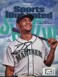 Julio Rodriguez Mariners Signed 2023 Complete Sports Illustrated AUTO JSA COA