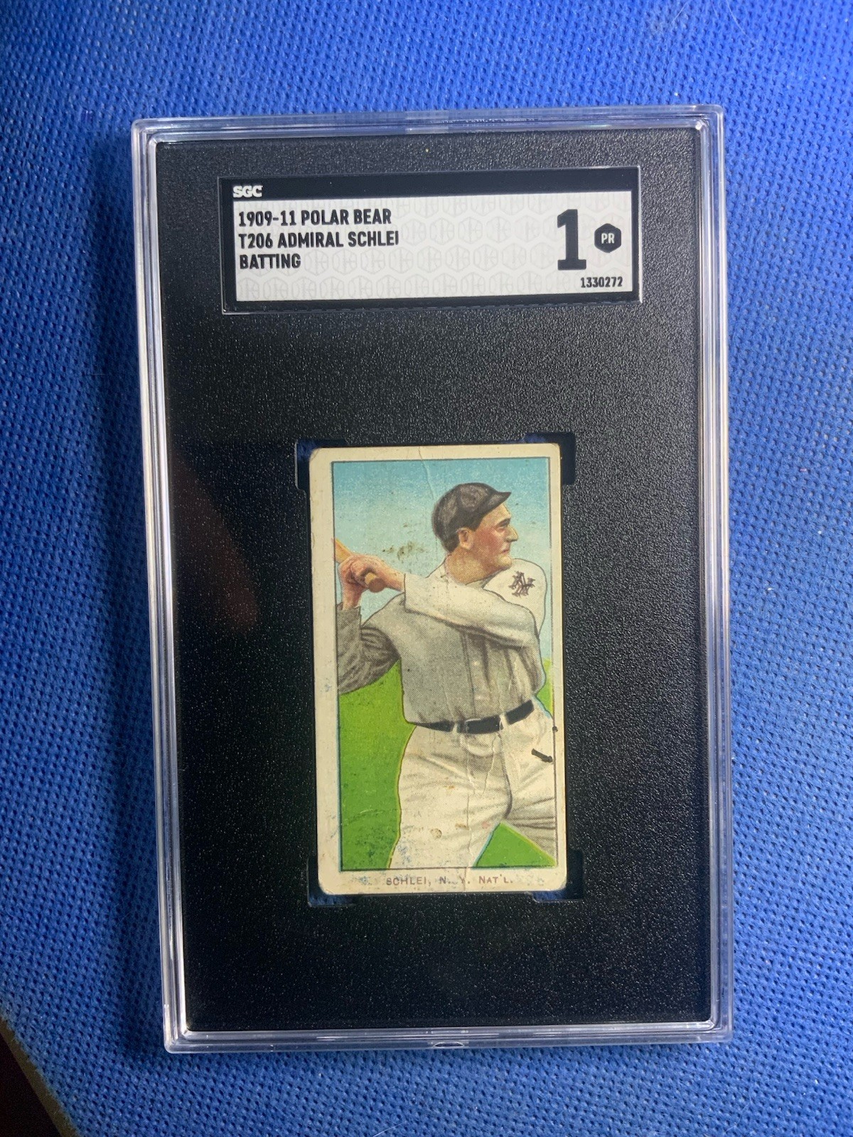 1909-11 T206 POLAR BEAR TOBACCO ADMIRAL SCHLEI NEW YORK SGC 1