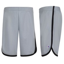 Champion Boy's Performance Shorts Grey/Black Stripe 