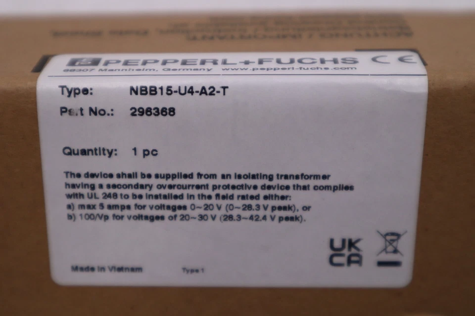 PEPPERL & FUCHS NBB15-U4-A2-T / NBB15U4A2T (BRAND NEW) STOCK H445A - Image 2 of 2