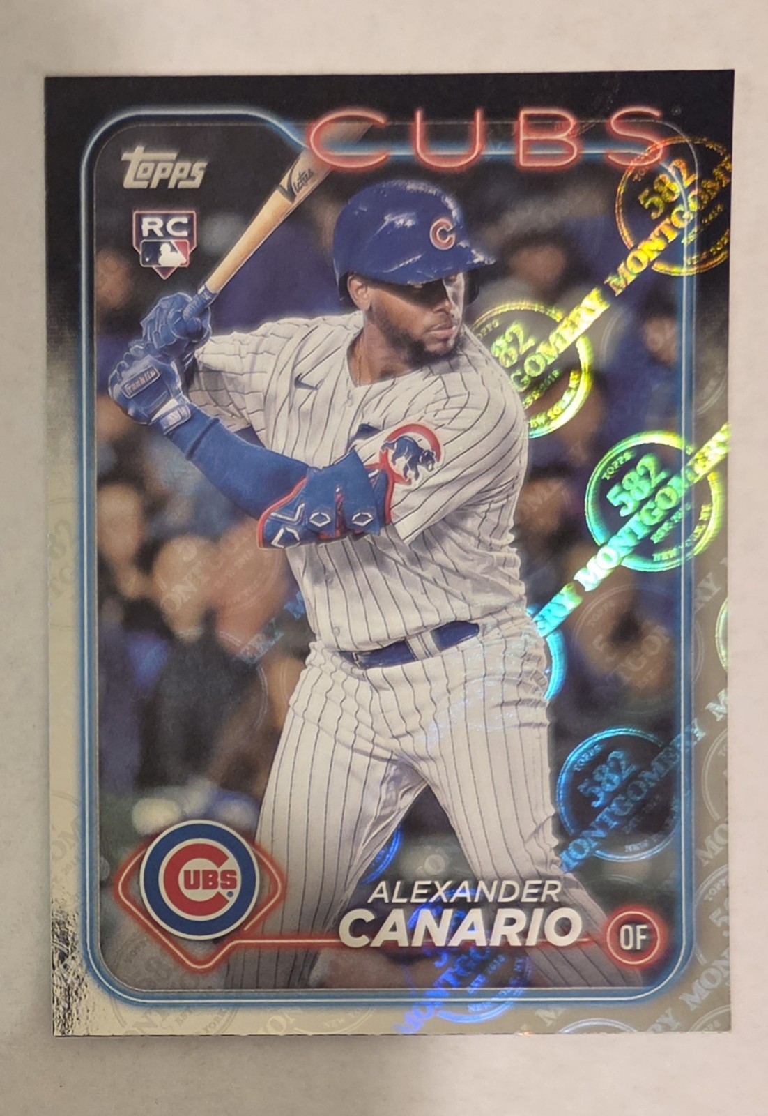 2024 Topps Alexander Canario 582 Montgomery Club #452 RC Chicago Cubs HoloFoil