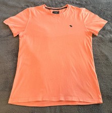 Men  s Abercrombie  Fitch Short Sleeved T Shirt Salmon Size S Pre Owned