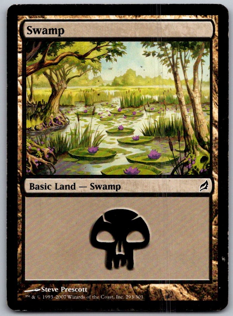 Swamp (293) 293 Land Lorwyn Magic: The Gathering Near Mint
