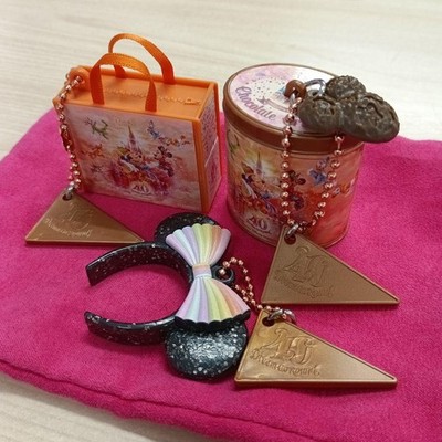 Tokyo Disney Resort 40th Anniversary Capsule Toy Charm Keychain #c436c9
