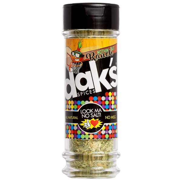 Mezcla DAK's Spices Nothin' But Ranch | 100 % sal y azúcar | condimento saludable...